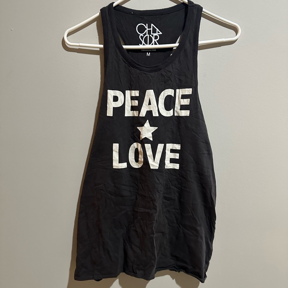 Peace Love Tank Top by Chaser - Size Medium